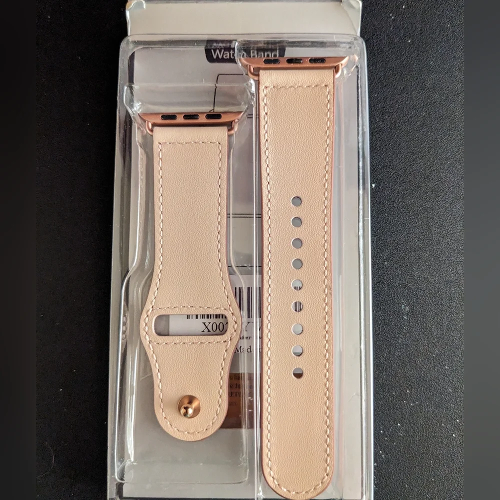 New Apple WristWatch Leather BandPink sand